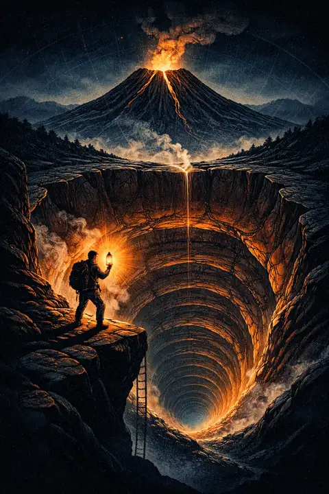 Copertina: Un viaggio al centro della Terra in Svedese semplice, CEFR A2